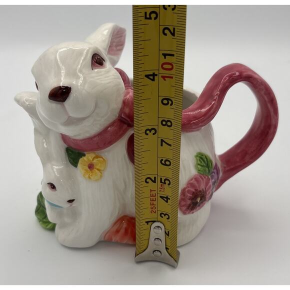 Ceramic Spring Rabbit Creamer Easter Table Decor - Picture 11 of 11